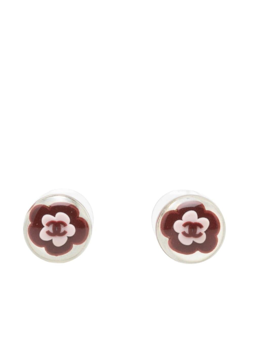 Chanel Cc Logo Round Stud Earrings #357687C54B
